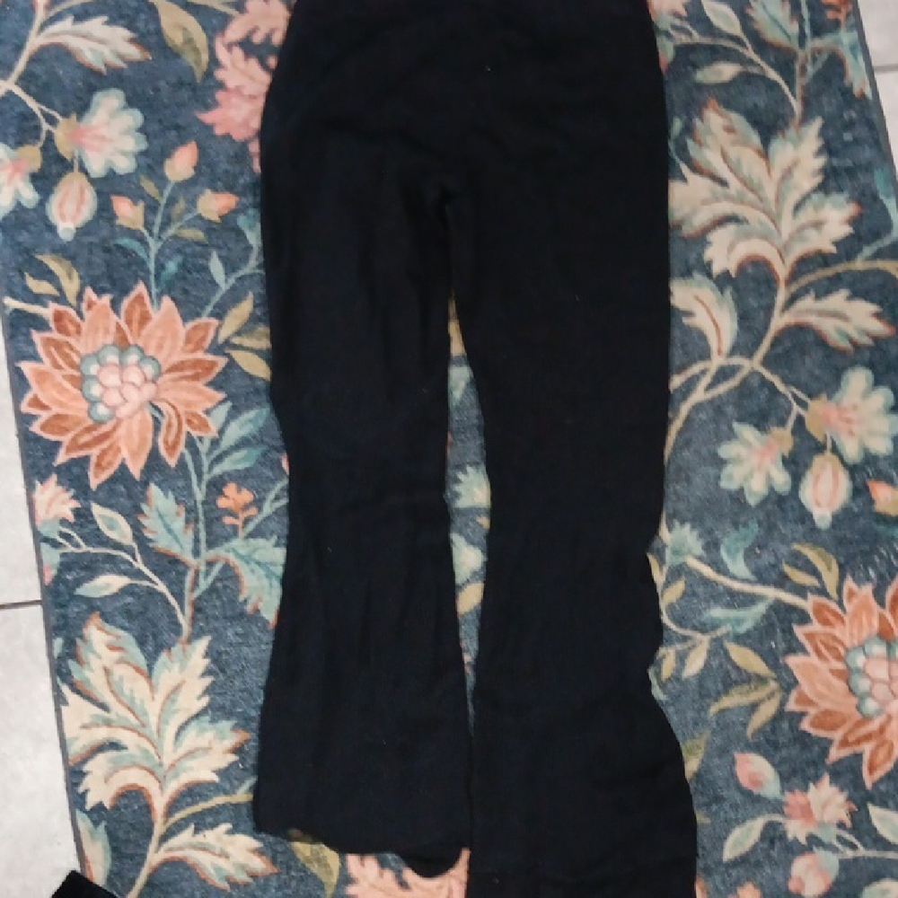 Kids Black Flared Bottoms